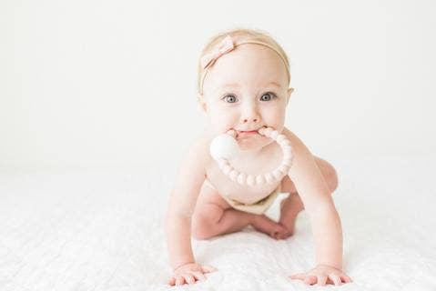 Chewable Charm - Wholesale Teether (Not Clip-On) - Baby - Teether Toy Rattle - Blush4