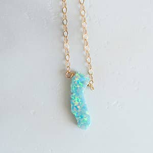 Opal California State Necklace for wholesale by Leslie Francesca Designs