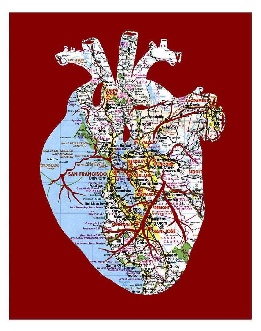 Granny Panty Designs - Wholesale Art Print - Heart Of The Bay Print -  I left my heart in San Francisco5