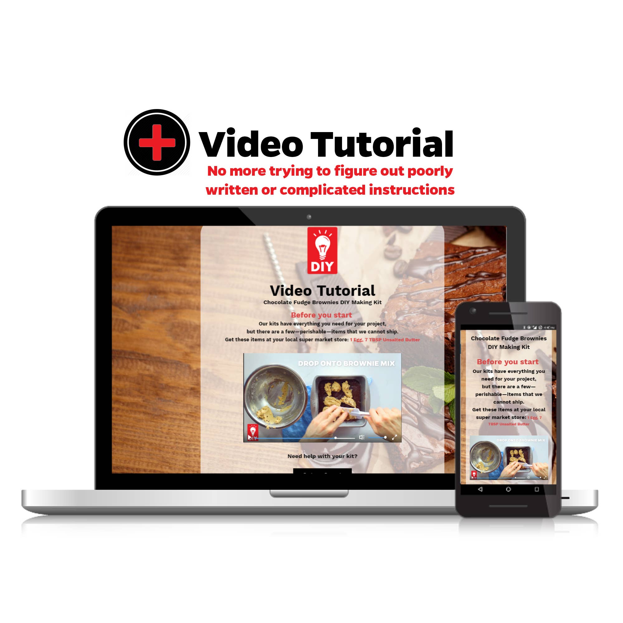 DIY Kit World - Wholesale DIY Food Kit - Chocolate Fudge Brownies DIY Deluxe Making Kit3