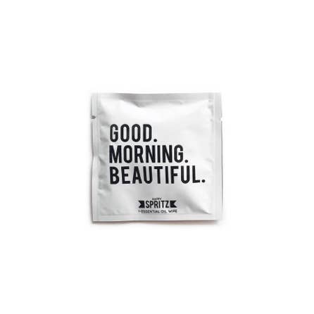 Happy Spritz - Wholesale Face & Body Wipes - Good Morning Beautiful Essential Oil Towelette 100 Unit Pack2