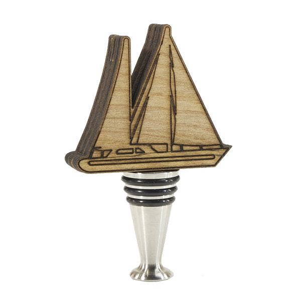 Sailboat Wine Stopper for wholesale by Blissed Out Design