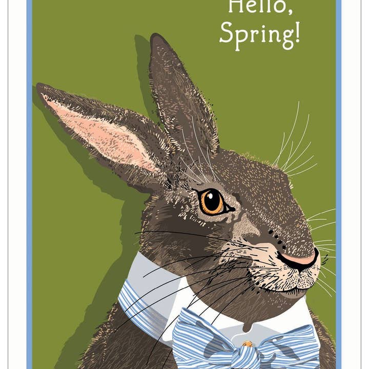 Bow Tie Bunny Easter Card for wholesale by Studio Eleven Papers