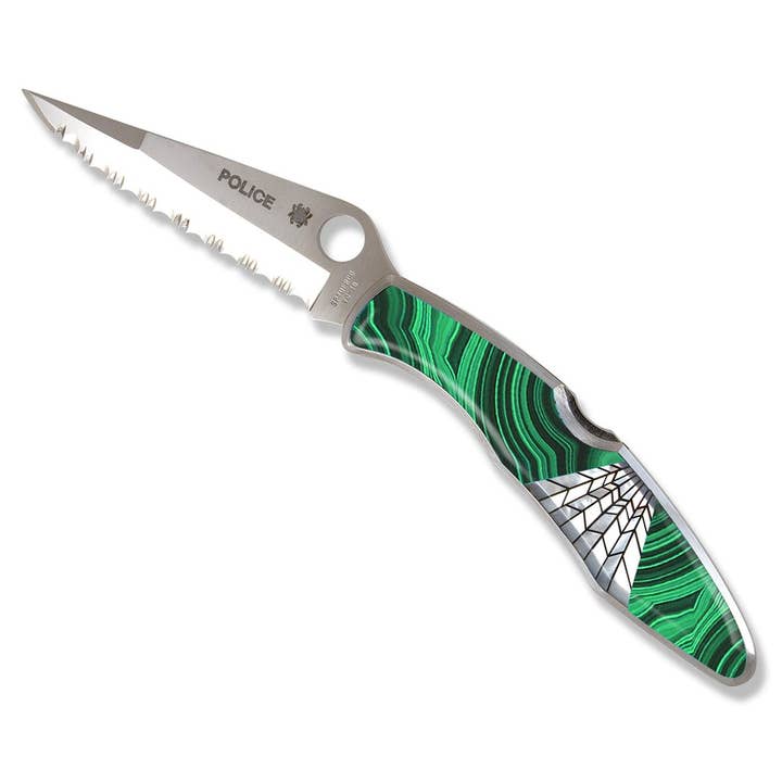 Santa Fe Stoneworks - Wholesale Pocket Knife/Holder - Spyderco Police Model Knife