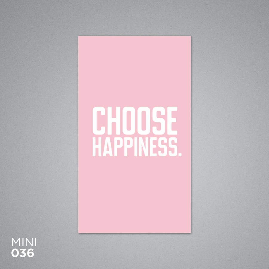 Breathless Paper Co. - Wholesale Encouragement Card - Choose Happiness Enclosure Card0