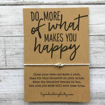 Do More of What Makes You Happy Bracelet for wholesale by LayeredandSimple