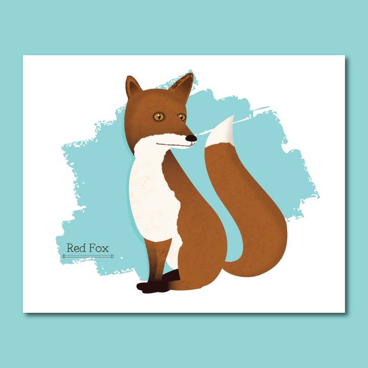 Red Fox Imprimé pour la vente par Pixel & Ink Creative