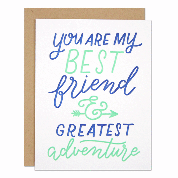 Parrott Design Studio - Wholesale Love Card - Best Friend Love Card0