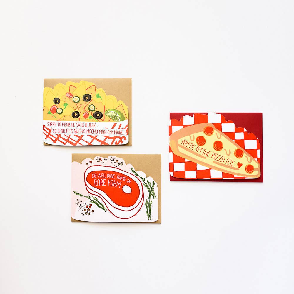 ILOOTPAPERIE - Wholesale Love Card - You Occu-pie My Thoughts! Die Cut Card4