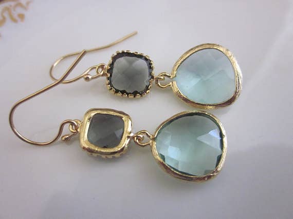 Laalee Jewelry - Wholesale Dangle Earrings - Gold Prasiolite Earrings1