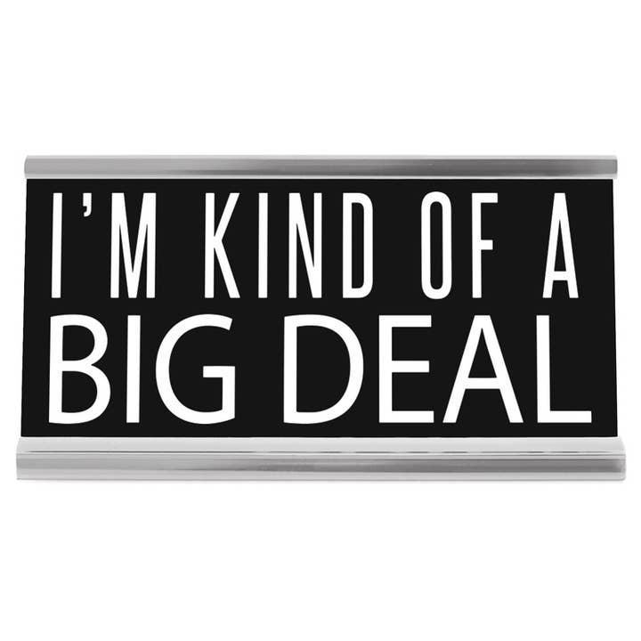 4" Black Desk Sign - Big Deal for wholesale by Wellspring