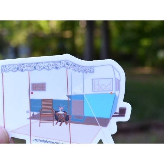 Rachel Alvarez Art - Wholesale Sticker - Glamper Decal2