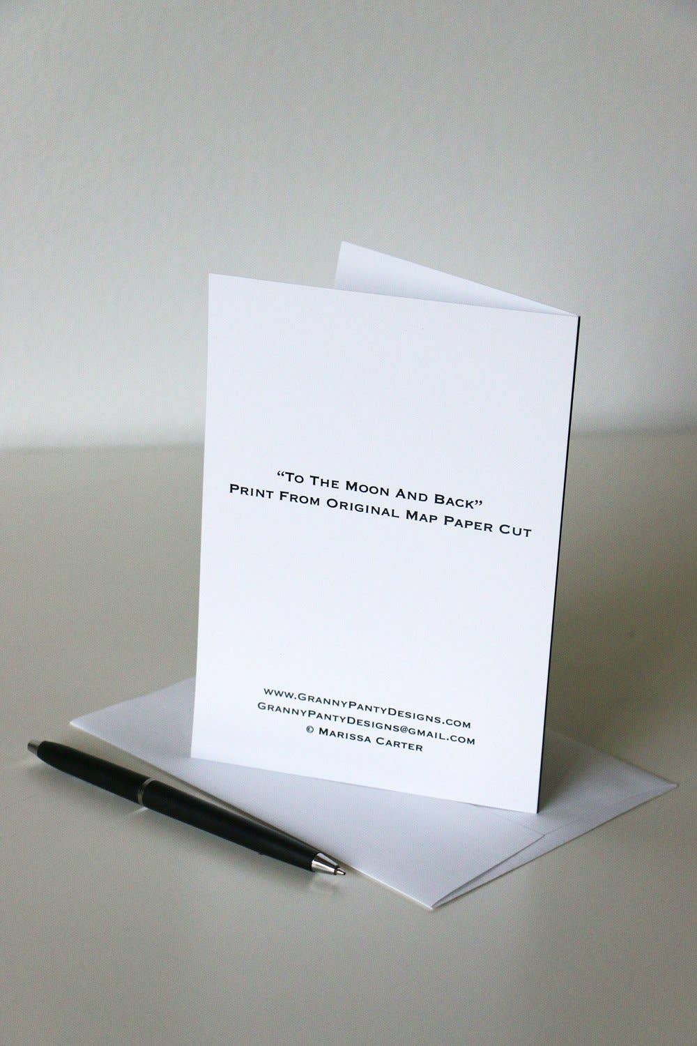 Granny Panty Designs - Wholesale Love Card - To The Moon And Back Card3