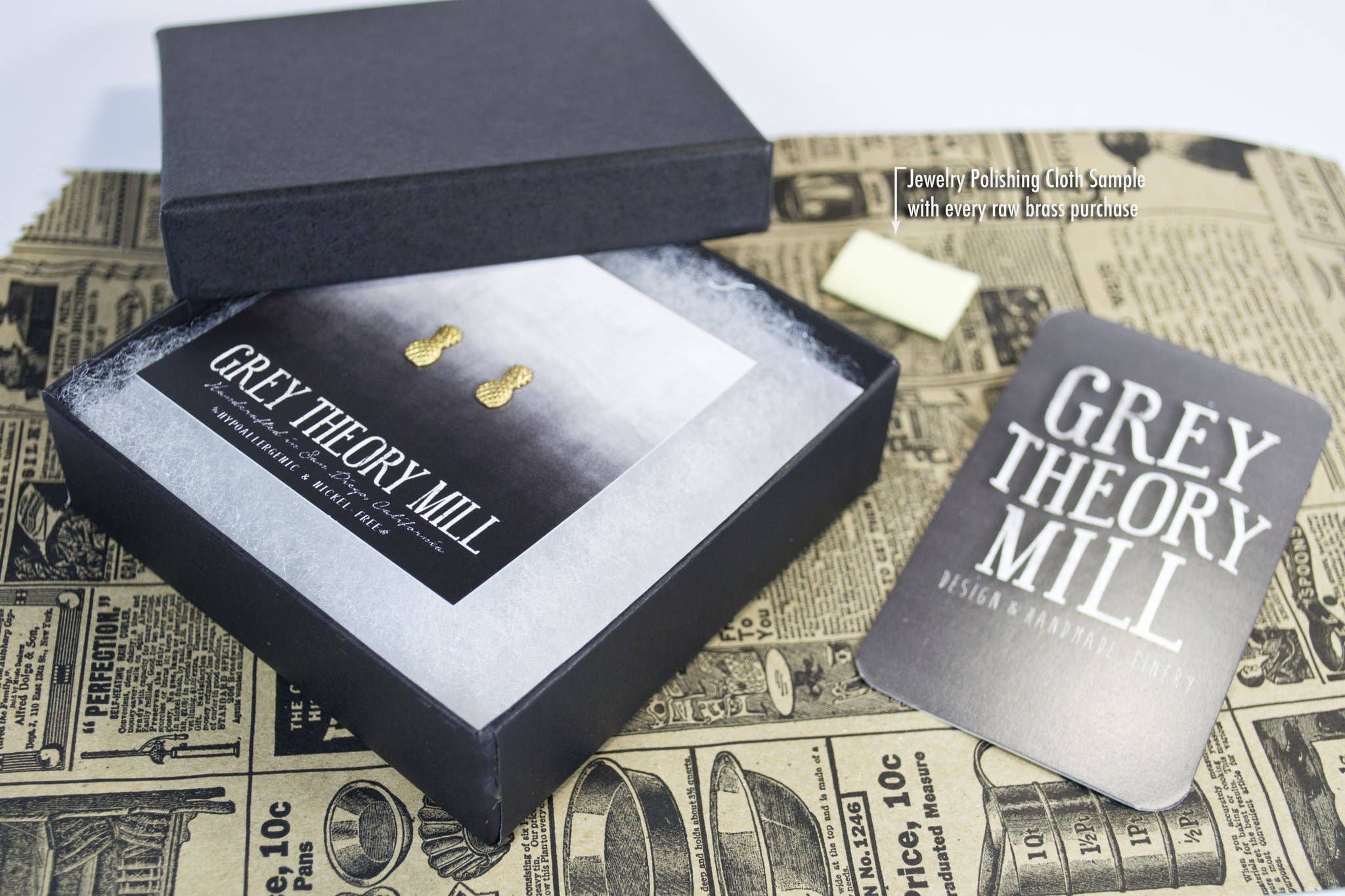 Grey Theory Mill - Wholesale Stud/Post Earrings - Hot Mess, Triangle Earrings, minimalist gifts2