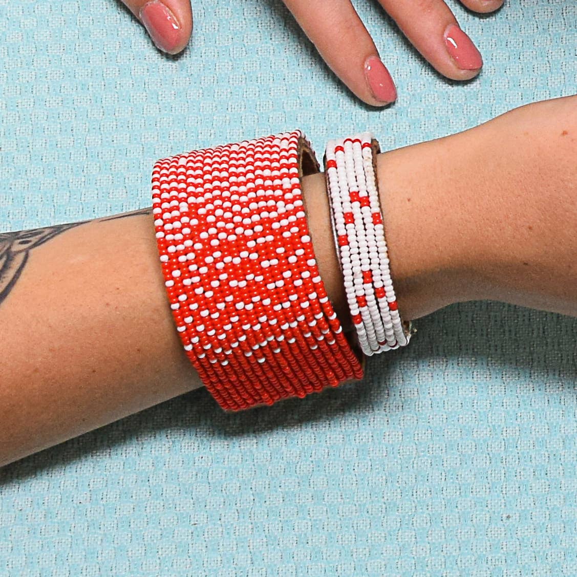 Swahili Coast - Wholesale Jewelry Set - Red Cuff Collection - Set of 91