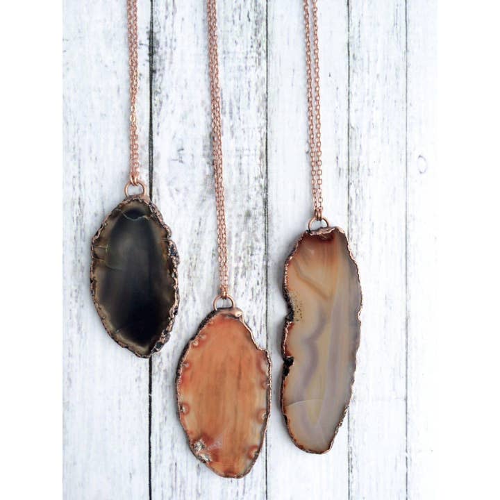 HAWKHOUSE - Wholesale Pendant/Charm Necklace - Large Agate Necklace