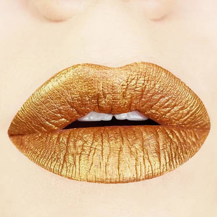 Aromi - Wholesale Lipstick - Gold Digger Metallic Liquid Lipstick1