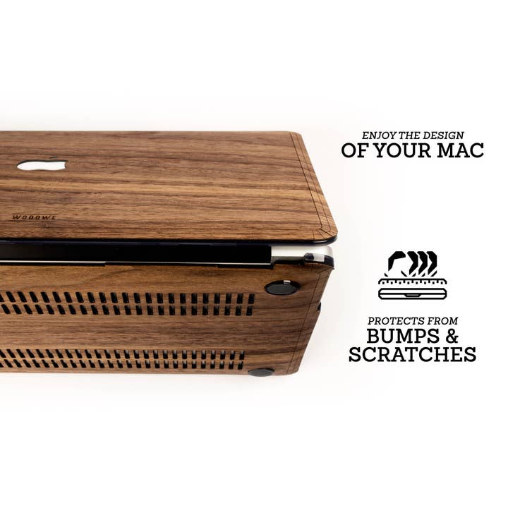 WOODWE - Wholesale Laptop/Tablet Case - Unisex - Walnut Macbook Protective Case4