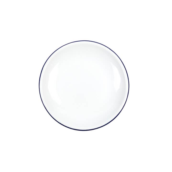 Crow Canyon Home - Wholesale Salad plate - Vintage Enamelware Coupe Salad Plate