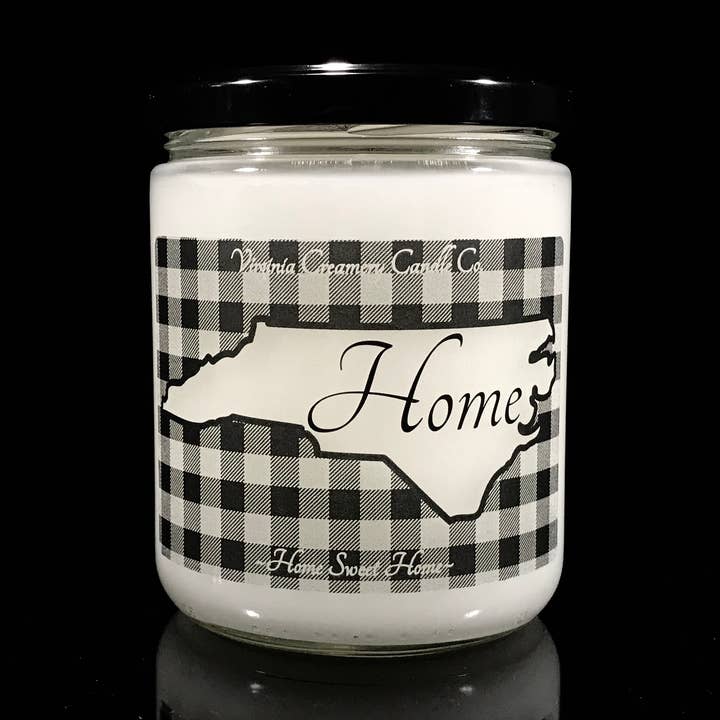 US8-North Carolina Buff Ck 16oz Jar for wholesale by Virginia Creamery Candle Co.