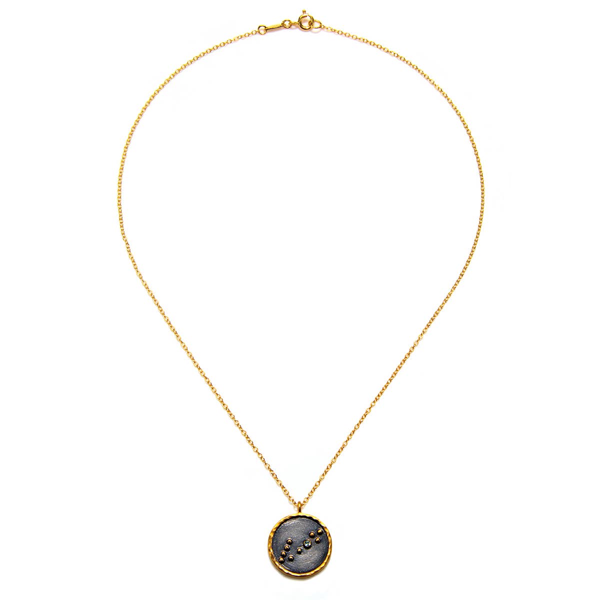 Satya Jewelry - Wholesale Pendant/Charm Necklace - Gunmetal Zodiac Constellation Necklace 18" - SOLD INDIVIDUAL15