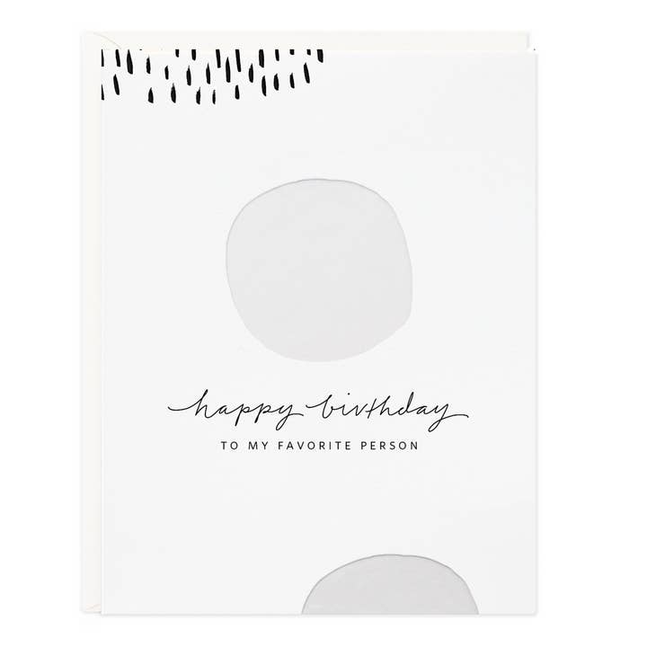 Birthday White Dots Greeting Card for wholesale by Ramona & Ruth