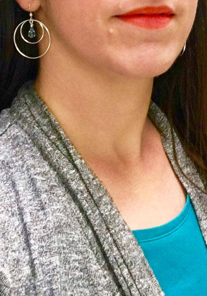 Sundrop Jewelry - Wholesale Dangle Earrings - Eclipse Glass and Silver Earrings - Small15