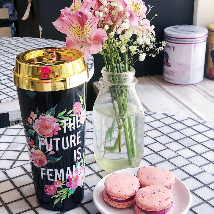 Effie's Paper - Wholesale Insulated Mug/Tumbler - The Future Is Female :: Travel Mug1