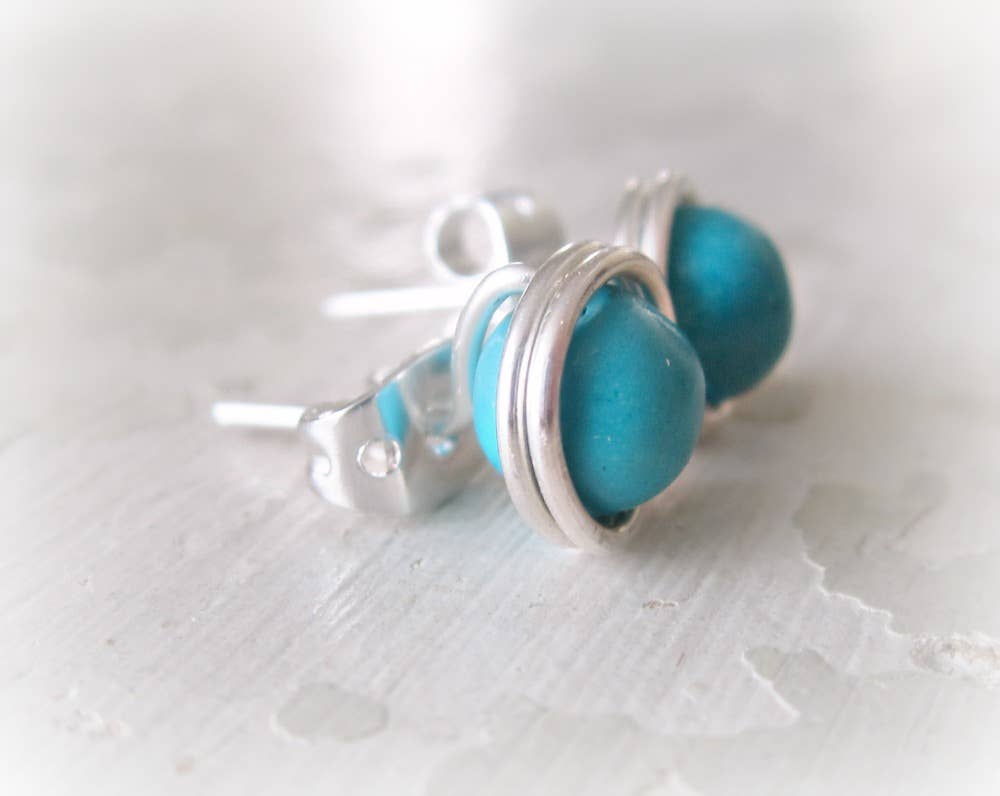 Contempo Jewelry - Wholesale Stud/Post Earrings - Turquoise Sterling Stud Earrings3