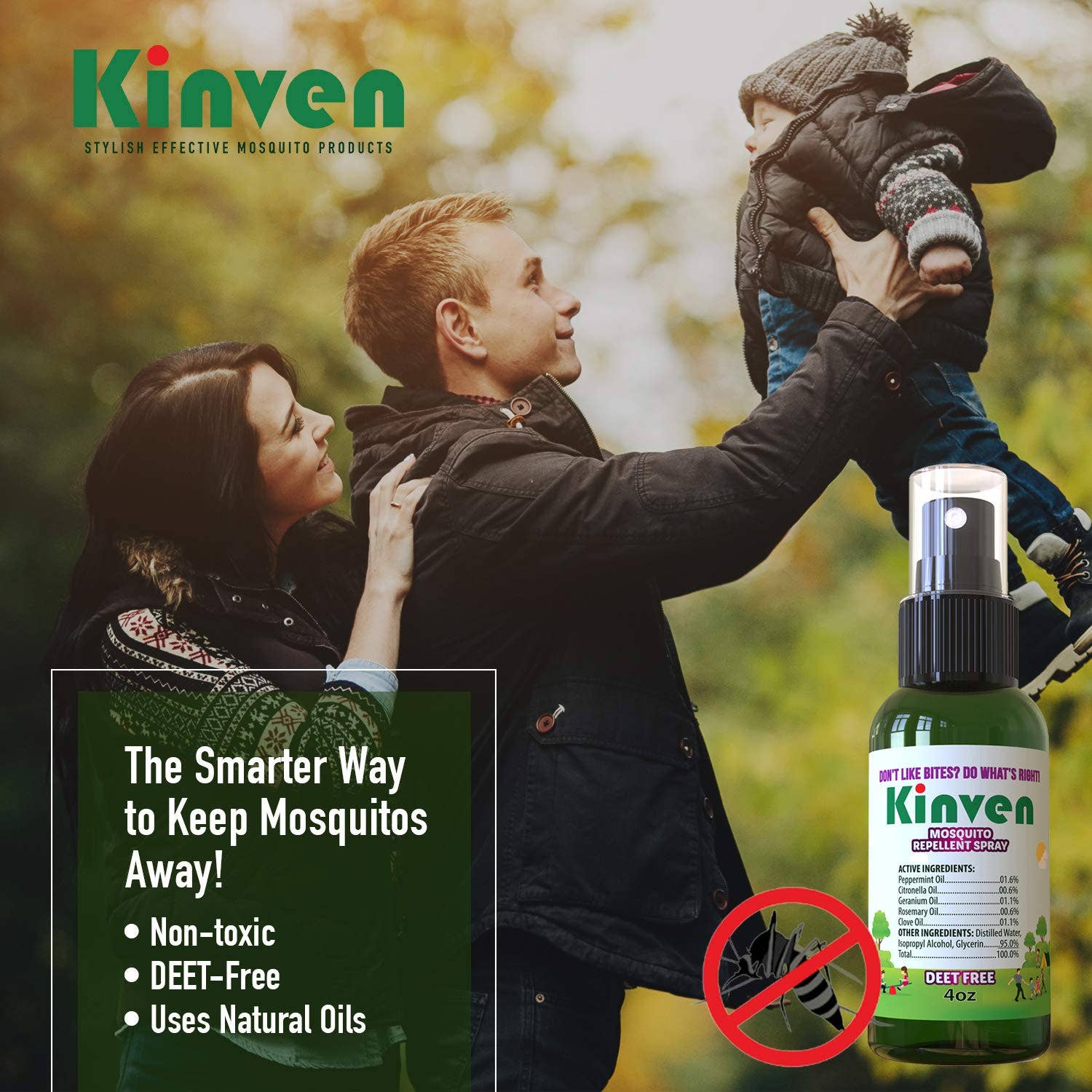 Kinven Bearant - Wholesale Insect Repellent - 4 oz Mosquito Repellent Spray - 10/Display Box2