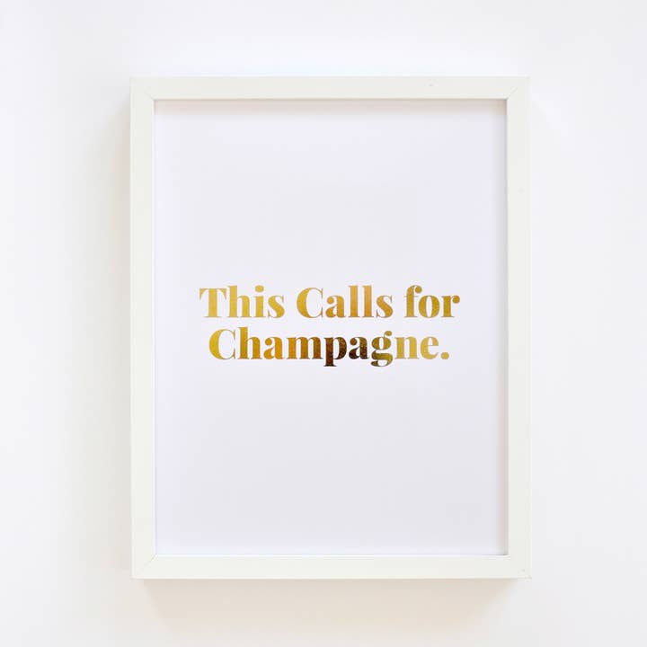 Swell Made Co. – Engroshandel Kunsttryk – Bobler Guld Folie Art Print1