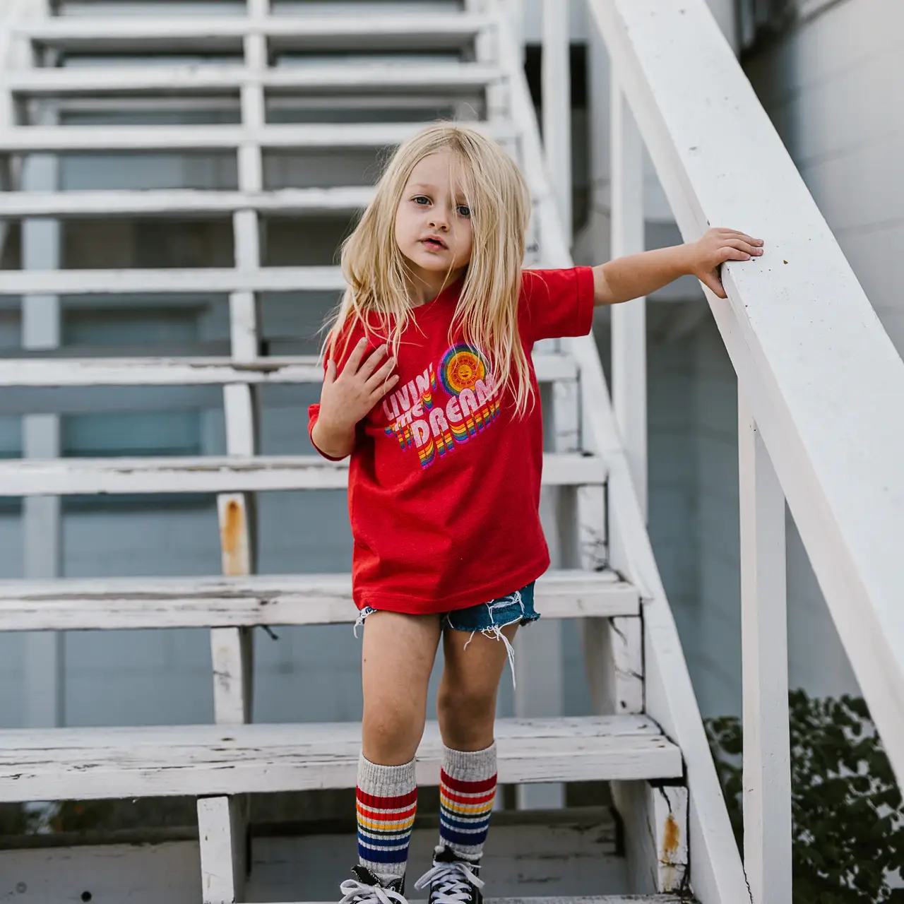 Pride Socks - Wholesale Socks - Kids - Toddlers Tube Socks- Happy 4