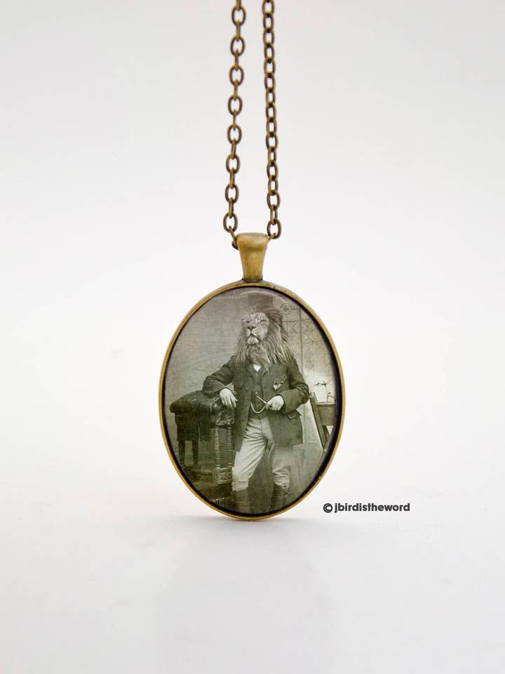 Lion Narnia Necklace for wholesale by The Wild Oddisorium