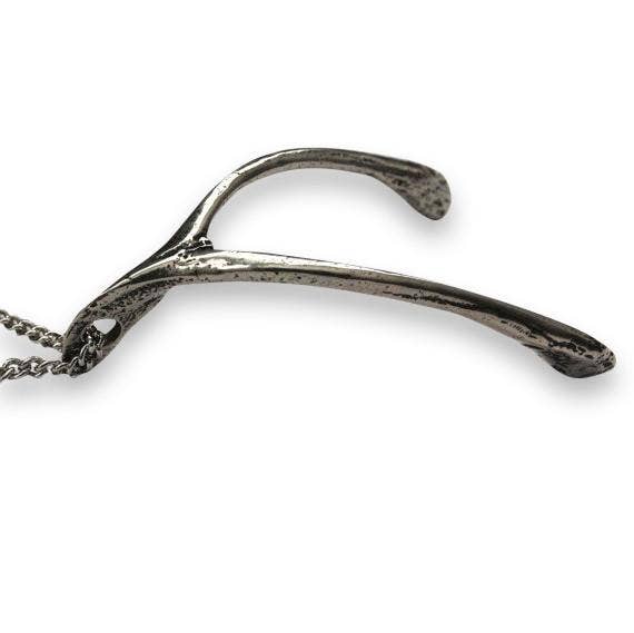 Moon Raven Designs - Wholesale Pendant/Charm Necklace - Large Wishbone Necklace - Sterling Silver0