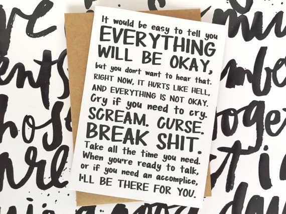 Honest AF Cards – Großhandel Ermutigungskarten – Ich werde für dich da sein Karte1