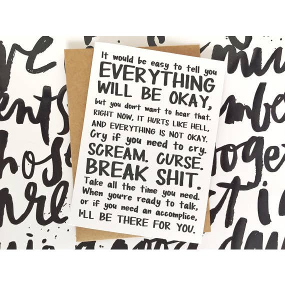 Honest AF Cards - Wholesale Encouragement Card - I'll Be There For You Card1