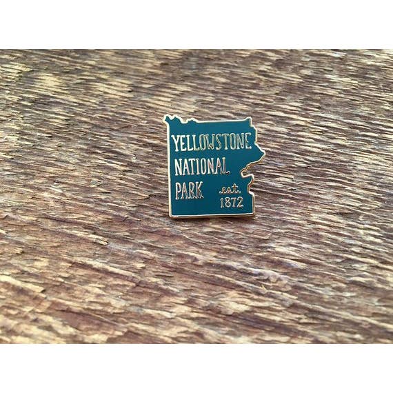 Noteworthy Paper & Press - Wholesale Lapel Pin/Button - Yellowstone National Park Enamel Pin