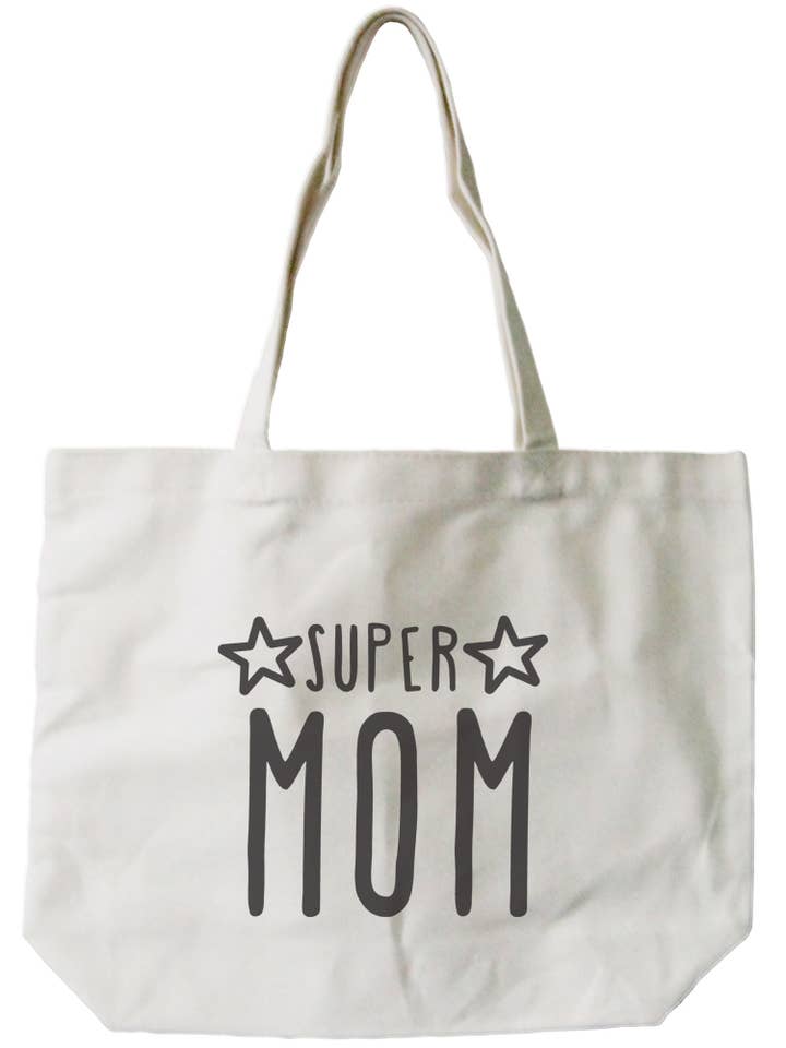Super Mom Jumbo Canvas Bag for wholesale by 365 In Love