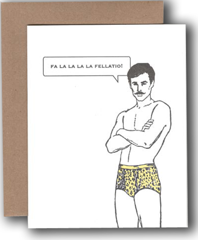 Power and Light Press - Wholesale Christmas Card - Fa la la la la fellatio!0