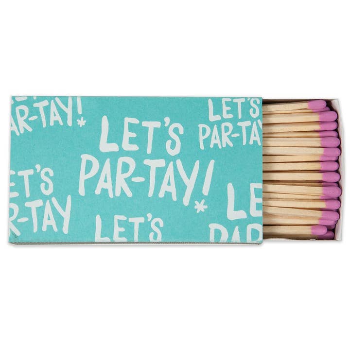 Let's Party Cigar Matches for wholesale by The Social Type