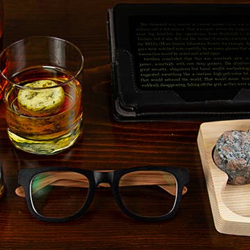 Sea Stones - Wholesale Drink Chilling Cubes - On The Rocks Chillers Set Granite Hardwood Ash & Glass2