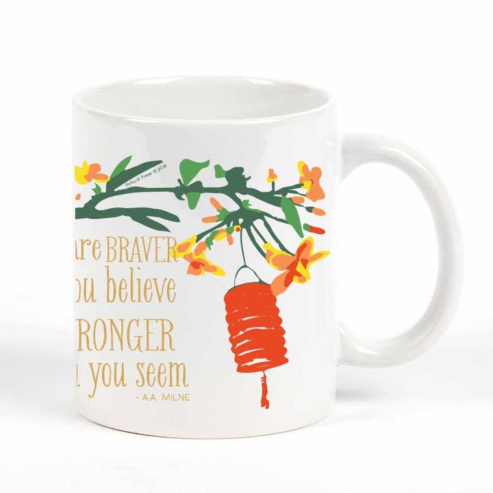 Braver Than You Believe Mug for wholesale by Potluck Press