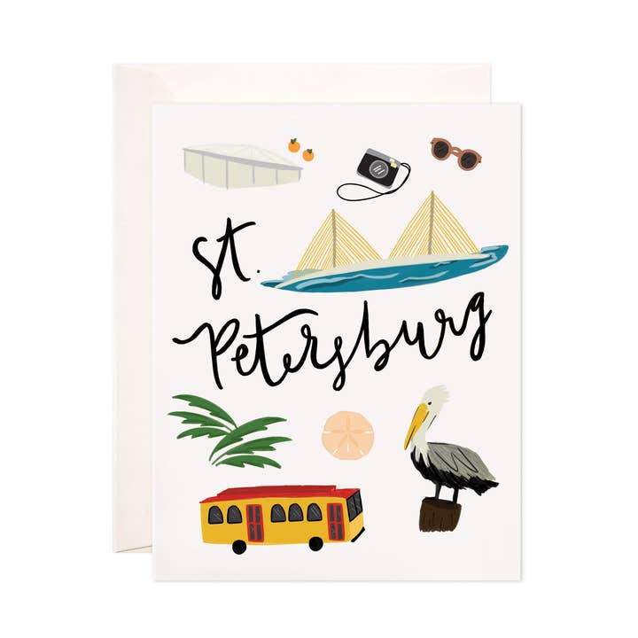 Bloomwolf Studio - Wholesale Stationery/Notecard Set - St. Petersburg Greeting Card - Stationery Card Set, Hostess, Teacher, Travel Gift0
