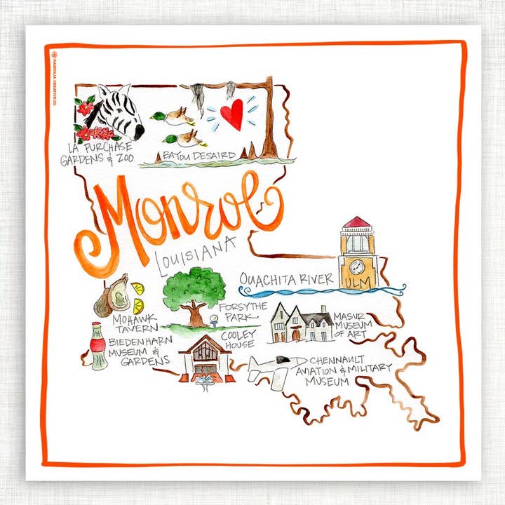 Monroe Kitchen Towel for wholesale by Magnolia Creative Co.