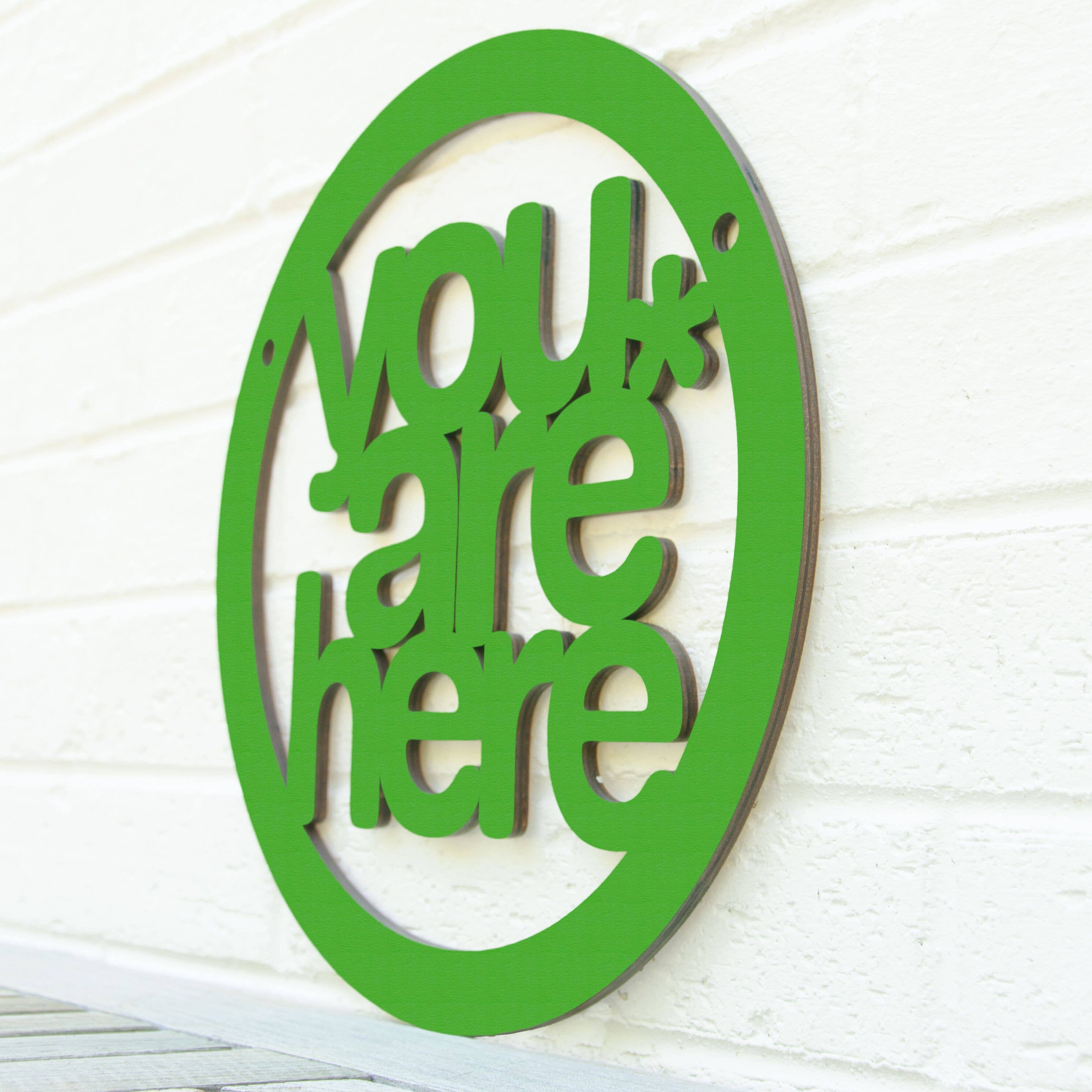 Spunky Fluff - Wholesale Wall Sign - You Are Here, Self Awareness Connection Wall Sign12
