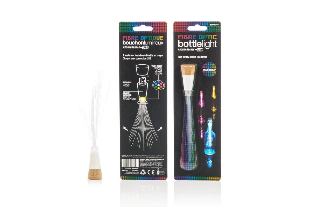 SUCK UK Ltd - USA - Wholesale String Lights - USB Rechargeable Fibre Optic Bottle Light2