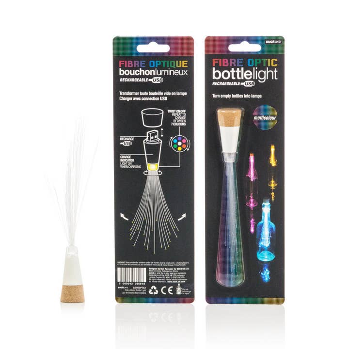 SUCK UK Ltd - USA - Wholesale String Lights - USB Rechargeable Fibre Optic Bottle Light2