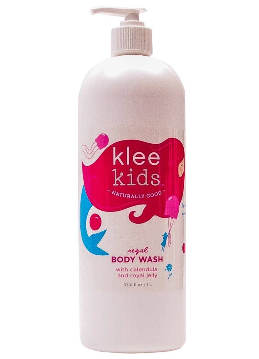 Klee Naturals – Engroshandel Kropssæbe/brusegel – Børn og baby – Klee Kids Regal Body Wash m/Calendula & Royal Jelly, 1 L