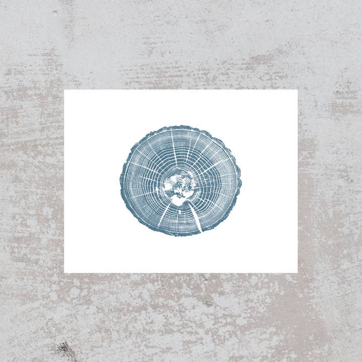 Red Oak em Pantone 2166, 11 “x14" sem moldura por atacado de Timber Wood Prints