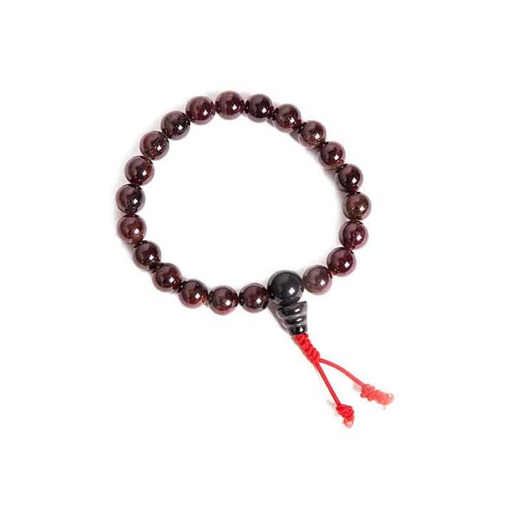 Kathmandu yogi - Wholesale Beaded Bracelet - Garnet Mala Bracelet1